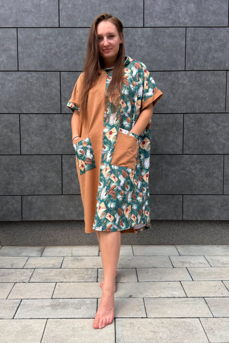 Poncho CLASSIC Czarodzieje Cappuccino