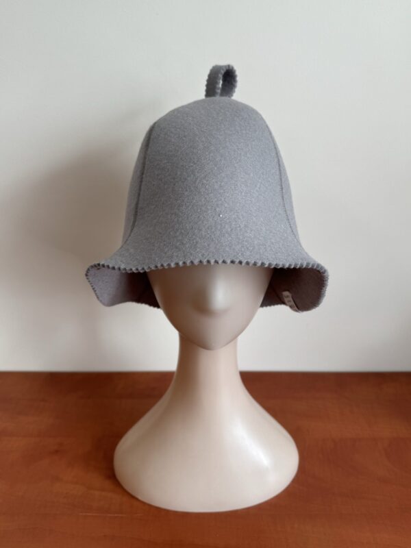 Czapka do saunowania SZARY KLASYK - obrazek 3