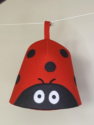 Czapka do saunowania BIEDRONKA