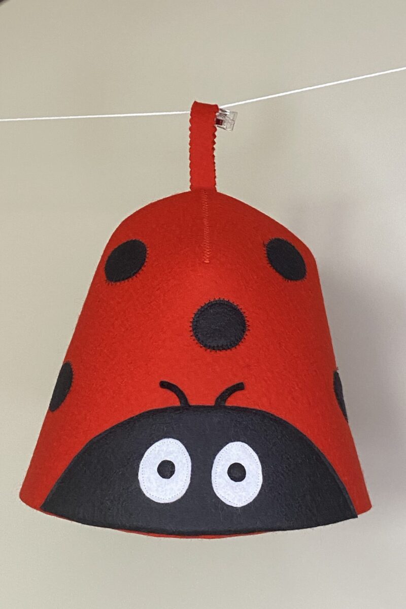 Czapka do saunowania BIEDRONKA