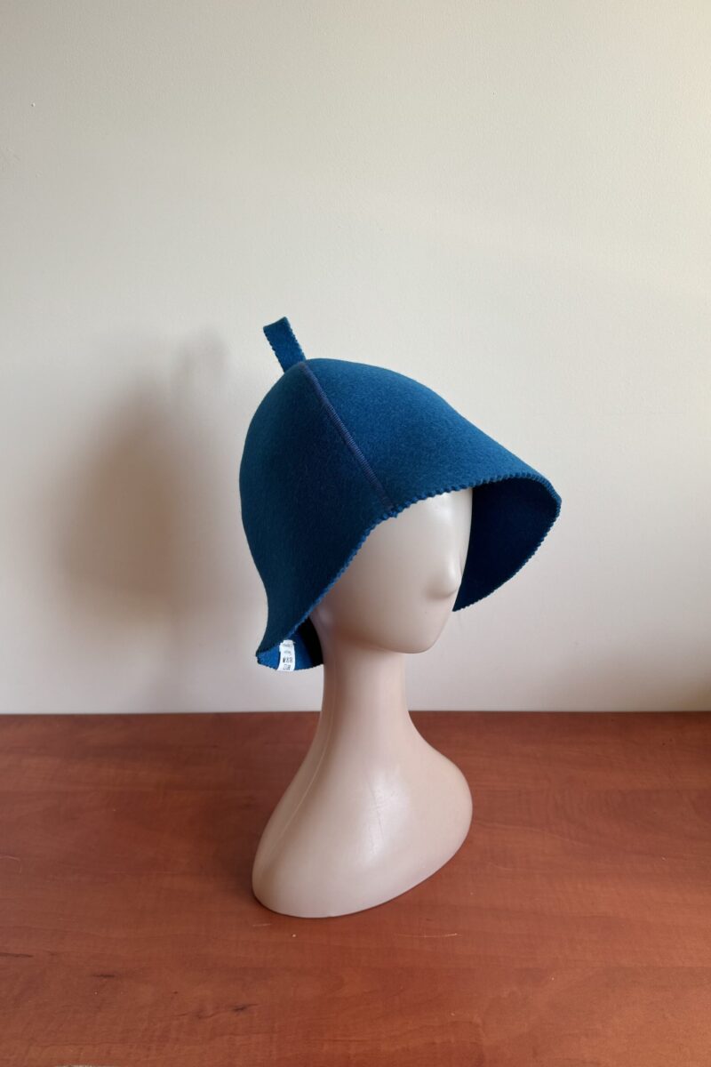 Czapka do saunowania NIEBIESKI KLASYK