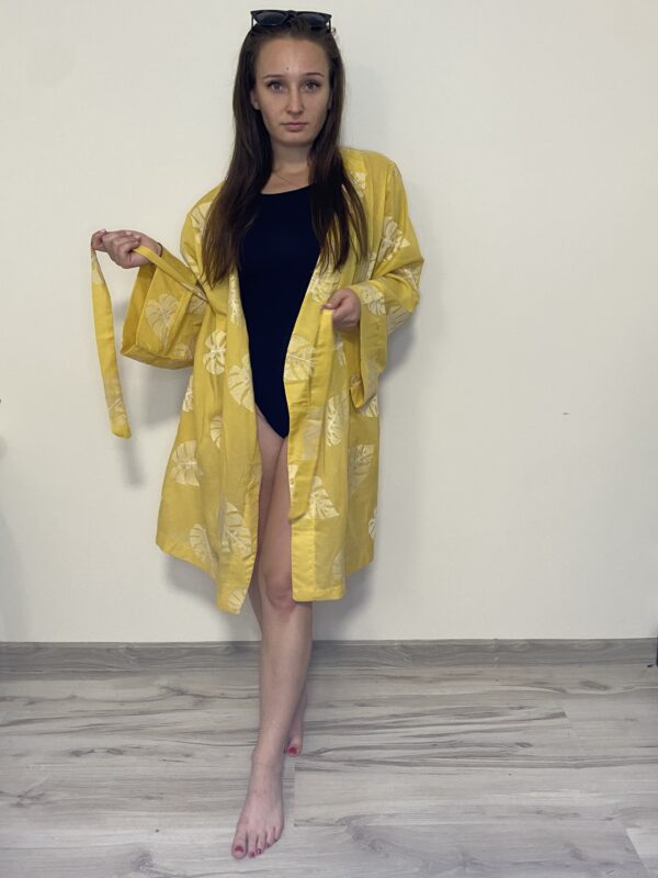 Kimono BALI TROPICAL LEAVES M - obrazek 5