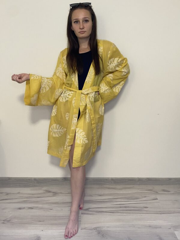 Kimono BALI TROPICAL LEAVES M - obrazek 2