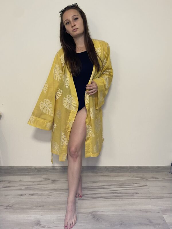 Kimono BALI TROPICAL LEAVES M - obrazek 4