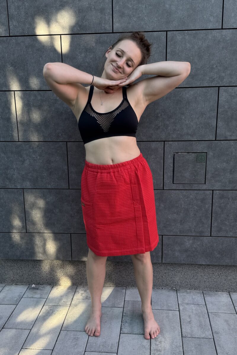 Kilt saunowy WAFEL RED