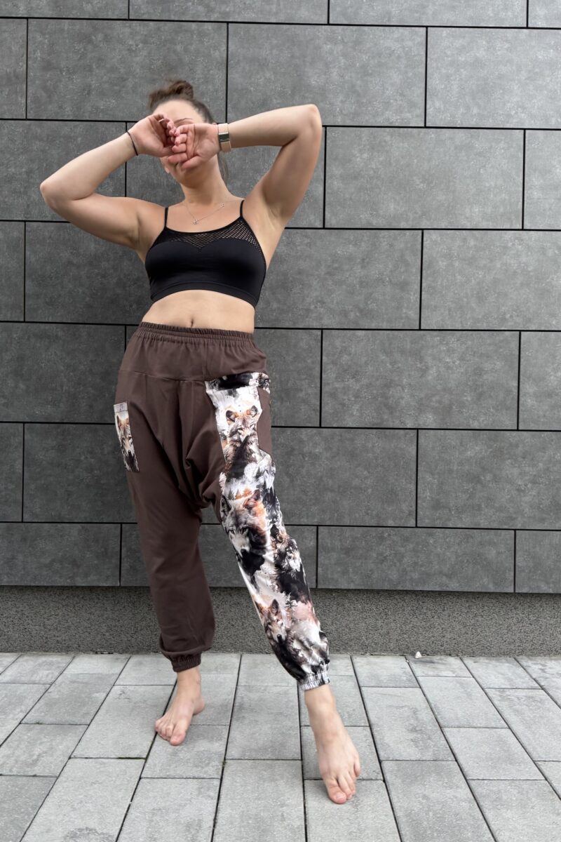 Spodnie SAUNAMASTER brązowe WILKI