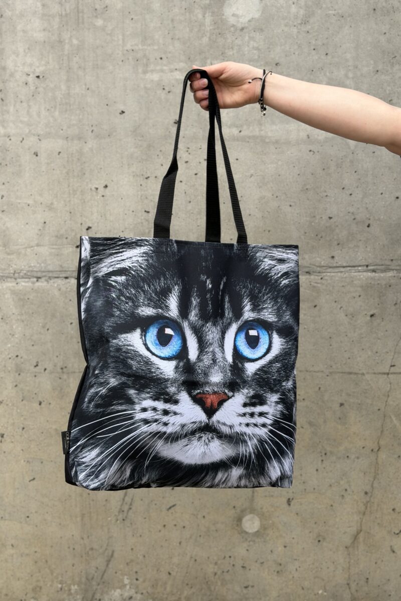 Torba Shopper Maine Coon niebieskie oczy